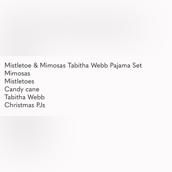 NWT Mistletoe & Mimosas Tabitha Webb Pajama set Super Soft - Picture 3 of 7